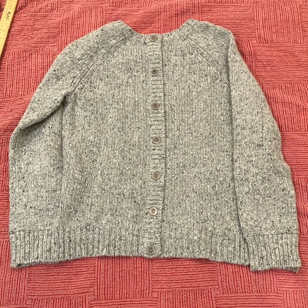 Kenar wool blend heather Gray Crew Neck Sweater - Picture 10 of 15